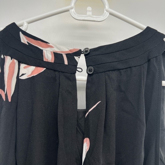 A new day floral sleeveless jumpsuit size XL black purple womens - Picture 9 of 12